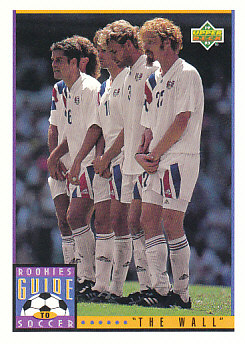 "The Wall" Upper Deck World Cup 1994 Preview Eng/Spa Rookies Guide to Soccer #123